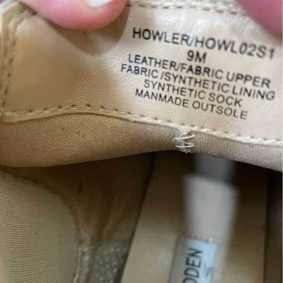 STEVE MADDEN HOWLER BOOTS IN TAN LEATHER - Picture 8 of 10